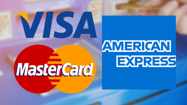 visa, mastercard, american express