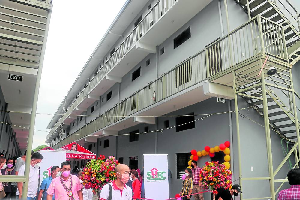 One of the housing projects handed over by DHSUD and Social Housing Finance Corp.  Last year