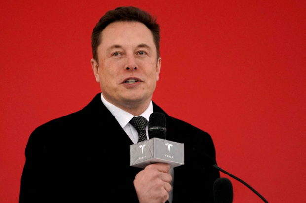 FILE PHOTO: Tesla CEO Elon Musk attends the Tesla Shanghai Gigafactory groundbreaking ceremony in Shanghai, China January 7, 2019. REUTERS/Aly Song/File Photo