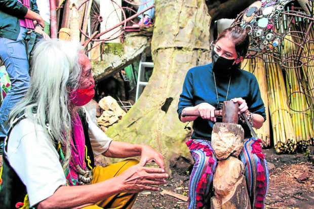 Despite the pandemic, the author, pictured here at the Ili-Likha Artist Village in Baguio City, continues to visit and check on the country’s tourism destinations.