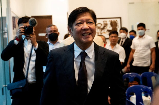 WEARINGTWO HATS Incoming CEO of the land, Ferdinand “Bongbong” Marcos Jr., has decided to concurrently manage the Department of Agriculture. —REUTERS