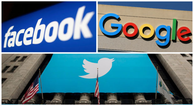 Facebook, Google, Twitter logo