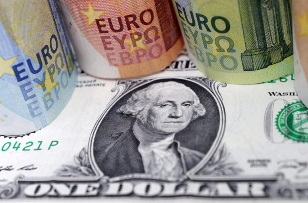 dollar, euro bills