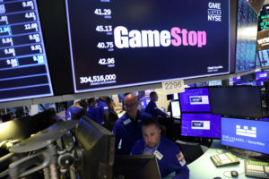 GameStop sign at NYSE