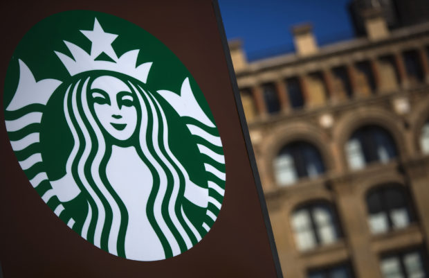 Logo of a Starbucks store in NY
