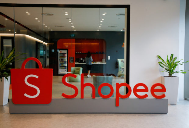 Signage of Shopee logo