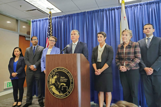California Attorney General and staff