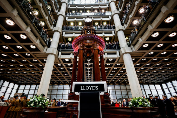 A view shows the Lutine Bell during an event to mark accession of Britain's King Charles at the Lloyd's Building in the City of London, Britain, September 15, 2022. REUTERS/Sarah Meyssonnier
