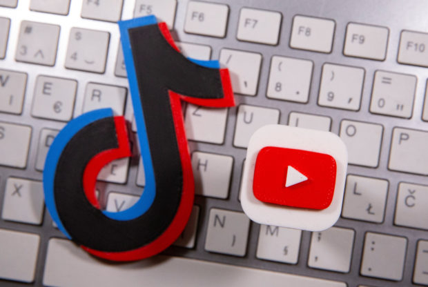 3D printed Youtube and Tik Tok logo
