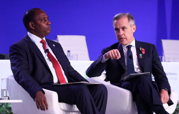 Kenya's Finance Minister Ukur Yatani and former Bank of England Governor Mark Carney