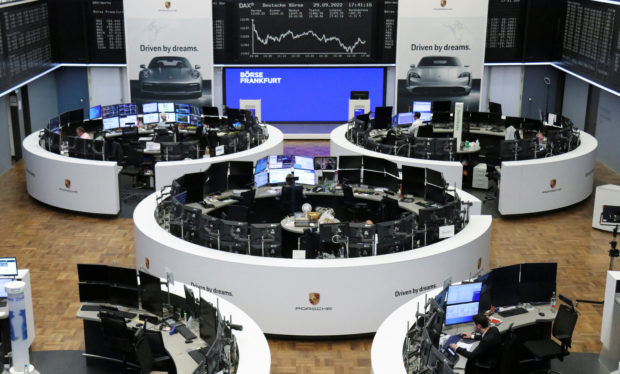 Stock exchange in Frankfurt, Germany