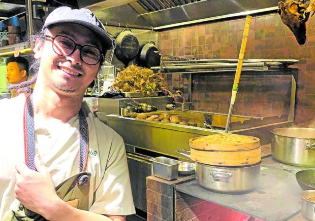 UP-AND-COMING     Chef Kurt Sombero plays with fire in Singapore. —Margaux Salcedo
