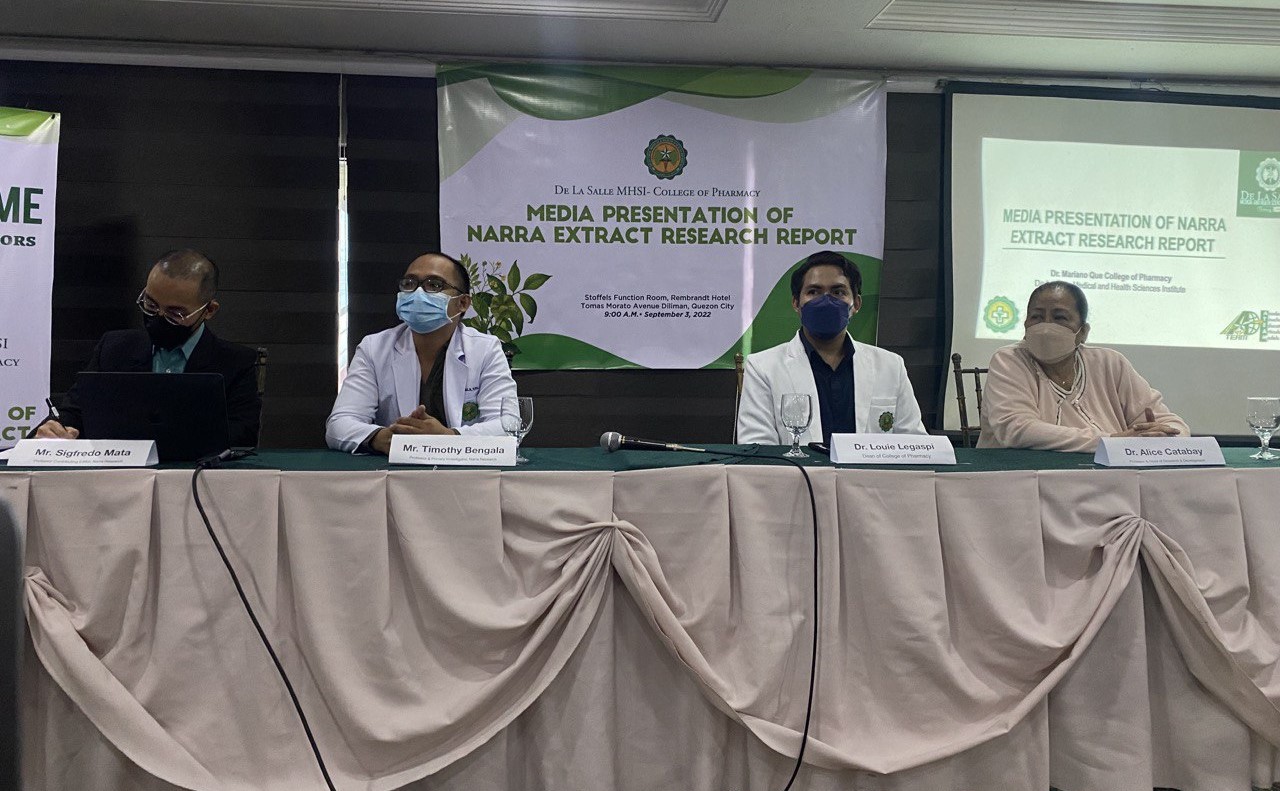 Philippine Narra number one in antioxidants DLS study