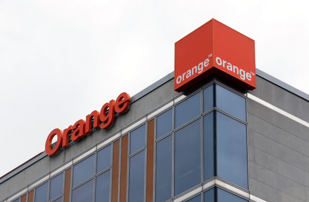 French telecom operator Orange logo