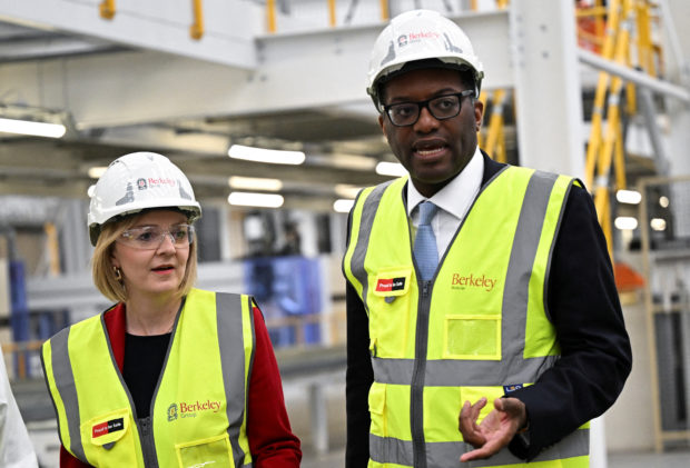 British Prime Minister Liz Truss and Chancellor of the Exchequer Kwasi Kwarteng