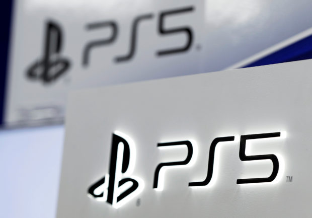 Logos of Sony's PlayStation 5