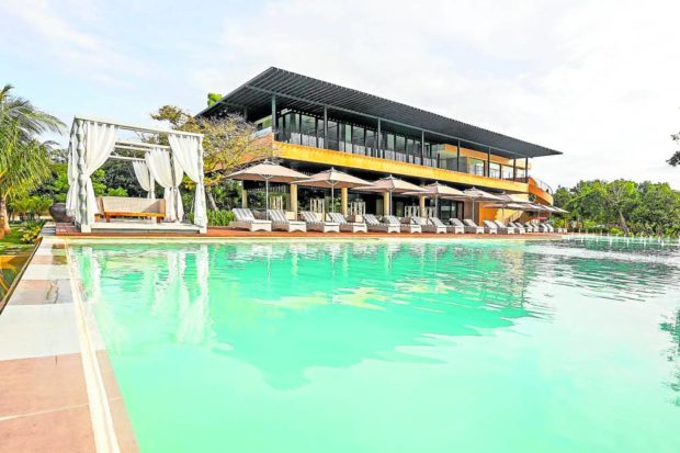 Saffron Infinity Pool at Amorita Resort