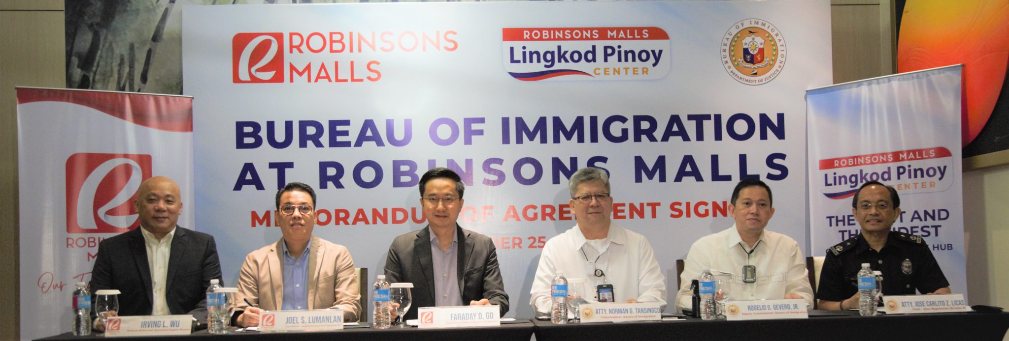 Robinsons Malls Is The Official Partner Of Bureau Of Immigration ...