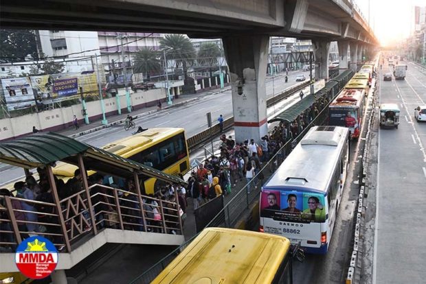 The Metropolitan Manila Development Authority inspects the EDSA Busway Carousel - Monumento Station in Quezon City on Friday, September 23. Courtesy of MMDA Facebook page