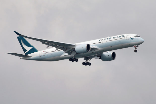 A Cathay Pacific Airways Airbus A350-900 
