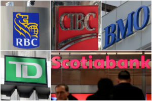 Canadian banks' logos
