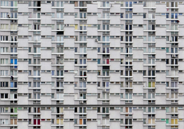 An apartment block in Warsaw