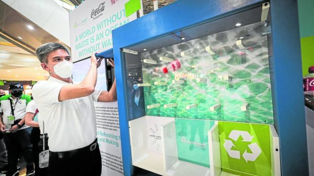 Mallgoers are encouraged to bring their own plastic bottles to Robinsons Place General Trias. The Coca-Cola-Plastic Bank partnership has diverted 5 million plastic bottles from oceans and landfills.