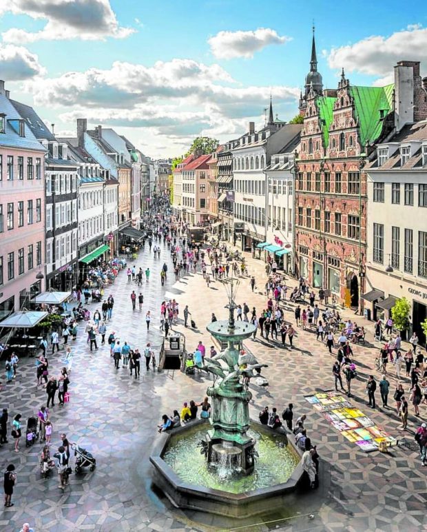 The Strøget in Copenhagen is the world’s longest pedestrian shopping street. (Photo by Dr. Al-Barjas)