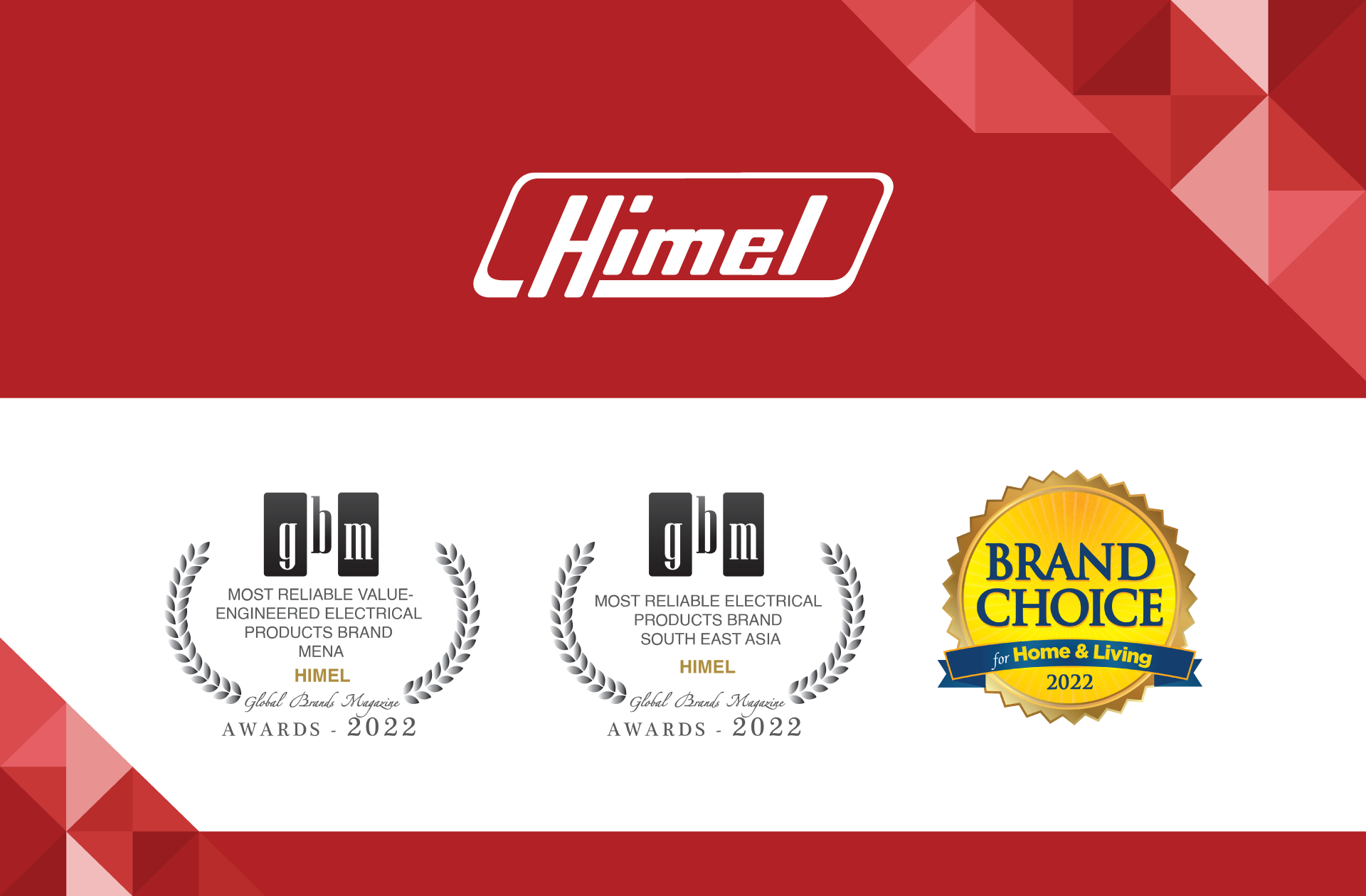 Himel wins Global Brand Awards for reliability, value engineering