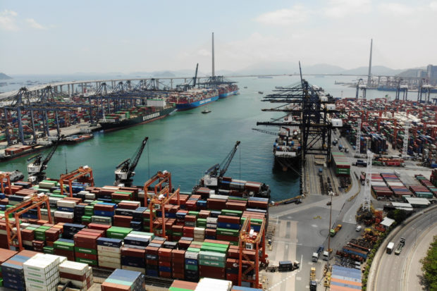 Kwai Chung Container Terminal in Hong Kong