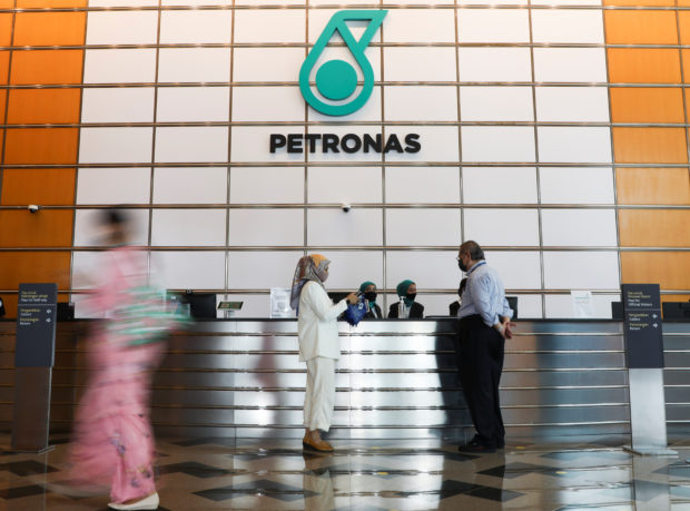 Lobby of Petronas office in Kuala Lumpur