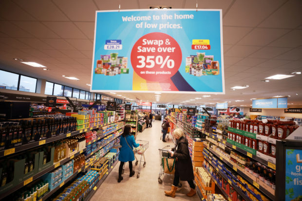 ALDI supermarket in Britain