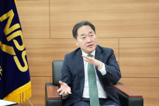 Kim Tae-hyun, chair and CEO of South Korea's National Pension Service in an interview