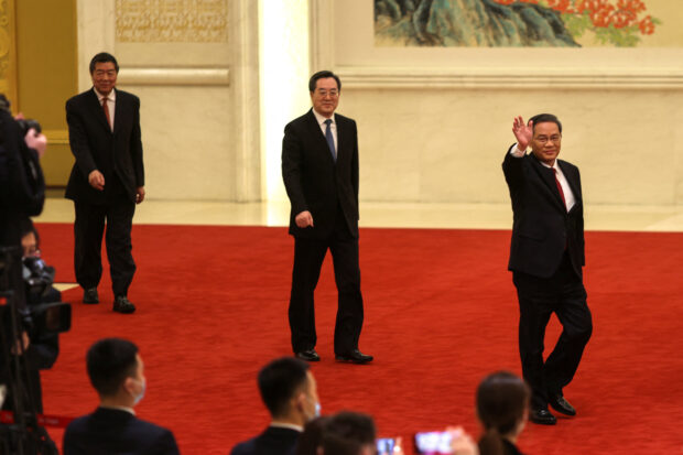 Chinese Premier Li Qiang, Vice Premiers Ding Xuexiang and He Lifeng
