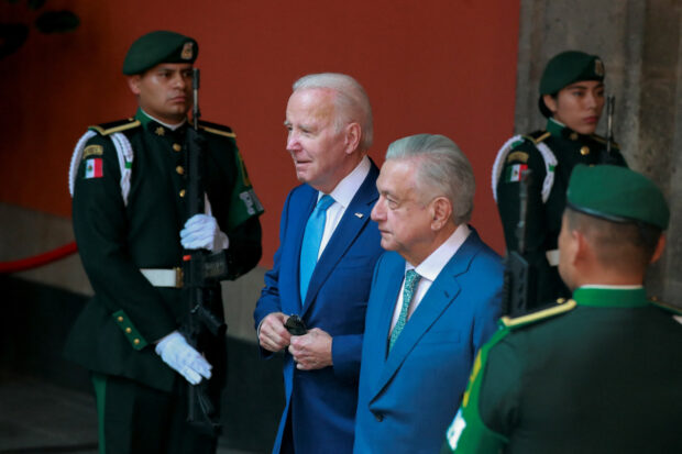 U.S. President Joe Biden and his Mexican counterpart, Andres Manuel Lopez Obrador