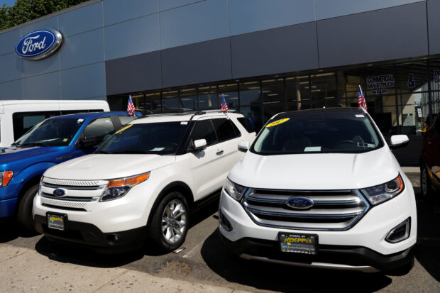 Vehicles on display