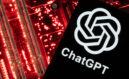 Phone displays ChatGPT logo