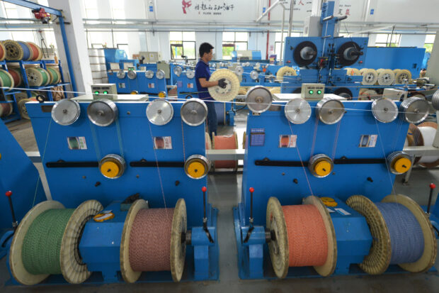 fiber cables factory in Zheijang, China