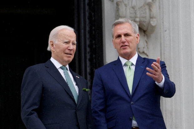 U.S. President Joe Biden and House Speaker Kevin McCarthy