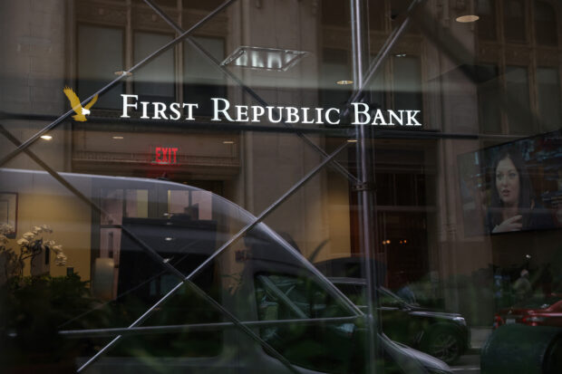 A First Republic Bank branch in New York