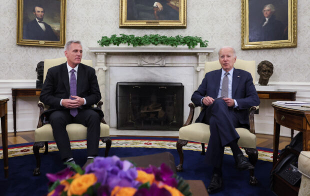 House Speaker Kevin McCarthy and U.S. President Joe Biden