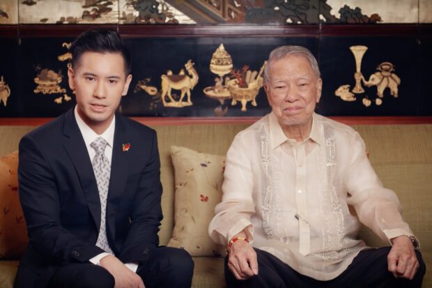 Lucio Tan III and grandfather, Lucio Tan