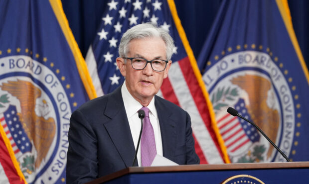 Federal Reserve Chair Jerome Powell at a press conference