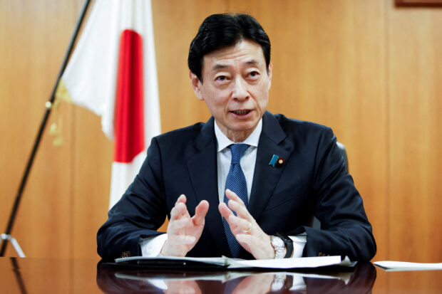 Japan Minister of Economy Trade and Industry Nishimura Yasutoshi