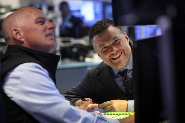 Traders on the floor of NYSE