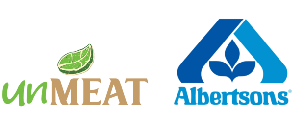 unMeat and Albertsons logos