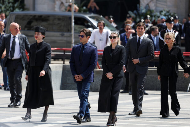 Berlusconis at the funeral of former Italian Prime Minister Silvio Berlusconi