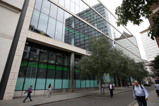 HQ of Standard Chartered Bank in London