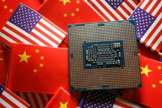 A CPU semiconductor chip