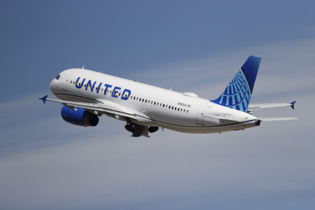 United Airlines jetliner lifts off from Denver airport